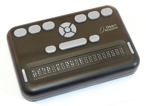 A photo of the Orbit 20 Braille Reader