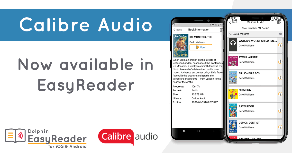 Calibre Audio - Now available in EasyReader