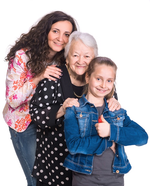 3 generations of female family- Mum, daughterand granddaughter