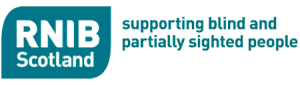RNIB Scotland logo. Reads Supporting Blind and Partially Sighted People 