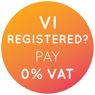 VI Registered?  Pay 0% VAT