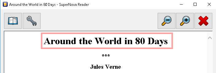 The SuperNova Reader
