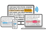 Logo for Accessible reading apps for dyslexia &amp; visual impairments