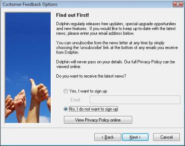 Screenshot of the Find out First option