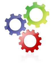 Colorful script tools logo